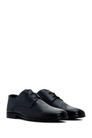 Derimod Black Men's Navy Blue Leather Classic Shoes | Derimod Derimod Black Men's Navy Blue Leather Classic Shoes | Derimod
