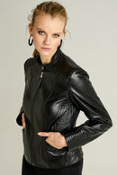 Nita Kadın Deri Ceket | Derimod Nita Kadın Deri Ceket | Derimod