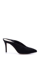 Women's Suede Heeled Slippers | Derimod Women's Suede Heeled Slippers | Derimod