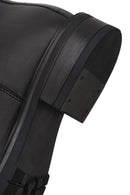 Woman Black Zip Closure Thick-Soled Leather Boot | Derimod Woman Black Zip Closure Thick-Soled Leather Boot | Derimod
