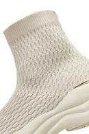 Kadın Bej Kalın Tabanlı Bilekli Sneaker | Derimod Kadın Bej Kalın Tabanlı Bilekli Sneaker | Derimod