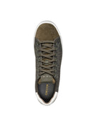 Geox Men's Khaki Spherica Ecub-1 Lace-Up Sneaker | Derimod Geox Men's Khaki Spherica Ecub-1 Lace-Up Sneaker | Derimod