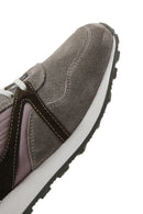 Men's Mink Leather Suede Detailed Sneaker | Derimod Men's Mink Leather Suede Detailed Sneaker | Derimod
