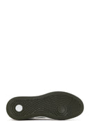 Men's Khaki Lace-up Thick-Sole Leather Sneaker | Derimod Men's Khaki Lace-up Thick-Sole Leather Sneaker | Derimod