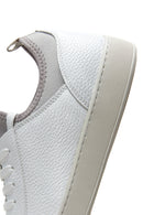 Men's White Leather Sneaker | Derimod Men's White Leather Sneaker | Derimod