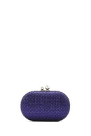 Women's Blue Stone Long Chain Strap Evening Mini Box Bag | Derimod Women's Blue Stone Long Chain Strap Evening Mini Box Bag | Derimod