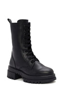 Women's Black Zippered Boots | Derimod Women's Black Zippered Boots | Derimod