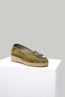 Baykuşlu Yeşil Kadın Espadril | Derimod Baykuşlu Yeşil Kadın Espadril | Derimod