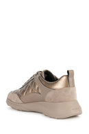 Geox Kadın Altın D Alleniee Bağcıklı Kalın Tabanlı Spor Sneaker | Derimod Geox Kadın Altın D Alleniee Bağcıklı Kalın Tabanlı Spor Sneaker | Derimod