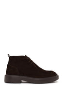 Male Brown Lace-Up Thick-Soled Suede Casual Boots | Derimod Male Brown Lace-Up Thick-Soled Suede Casual Boots | Derimod