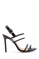 Women's Transparent Strappy Heeled Sandals | Derimod Women's Transparent Strappy Heeled Sandals | Derimod