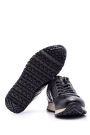 Erkek Kroko Detaylı Deri Sneaker | Derimod Erkek Kroko Detaylı Deri Sneaker | Derimod