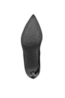 Geox Women's Black Faviola Thin Heel Leather Stiletto | Derimod Geox Women's Black Faviola Thin Heel Leather Stiletto | Derimod