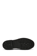 Women's Black Buckle Detailed Thick-Soled Leather Masculine Loafer | Derimod Women's Black Buckle Detailed Thick-Soled Leather Masculine Loafer | Derimod