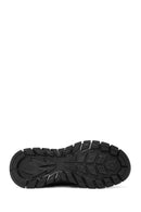 Men's Black Lace Up Leather Sneakers | Derimod Men's Black Lace Up Leather Sneakers | Derimod