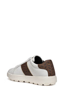 Geox Women's White Spherica Ecub-1 Lace-Up Leather Sneaker | Derimod Geox Women's White Spherica Ecub-1 Lace-Up Leather Sneaker | Derimod