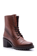 Women's Lace-Up Heeled Boots | Derimod Women's Lace-Up Heeled Boots | Derimod