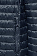 Geox Men's Navy Blue Warrens Hooded Coat | Derimod Geox Men's Navy Blue Warrens Hooded Coat | Derimod