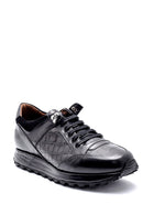 Erkek Kroko Detaylı Deri Sneaker | Derimod Erkek Kroko Detaylı Deri Sneaker | Derimod