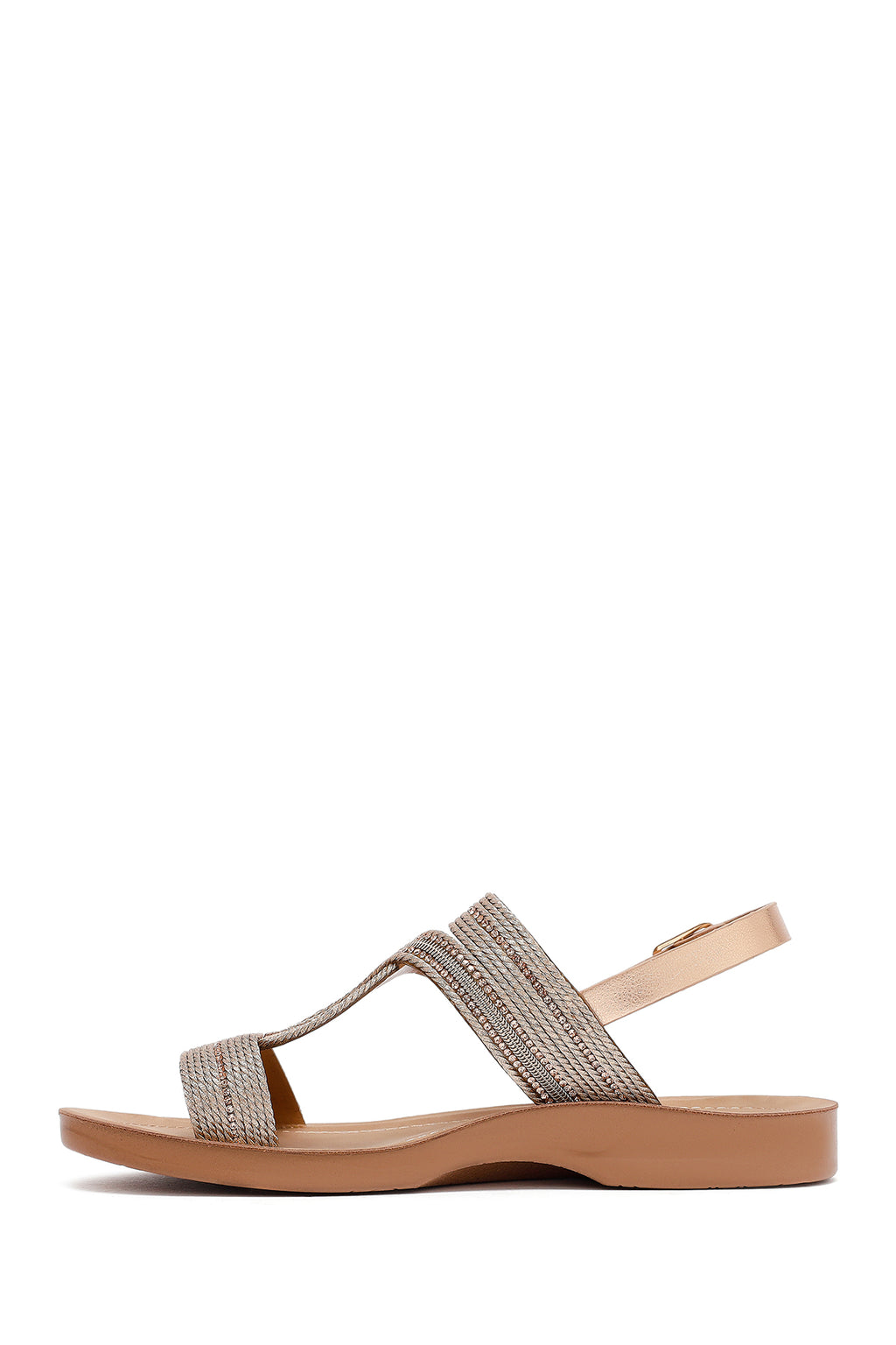 Kadın Pembe Taşlı Sandalet