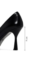 Women's Black Buckle Detailed Heeled Leather Stiletto | Derimod Women's Black Buckle Detailed Heeled Leather Stiletto | Derimod