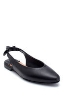 Women's Leather Bow Detailed Ballerinas | Derimod Women's Leather Bow Detailed Ballerinas | Derimod