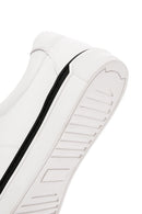 Erkek Beyaz Bağcıklı Deri Sneaker | Derimod Erkek Beyaz Bağcıklı Deri Sneaker | Derimod