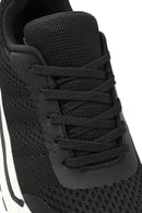 Erkek Siyah Bağcıklı Kumaş Sneaker | Derimod Erkek Siyah Bağcıklı Kumaş Sneaker | Derimod
