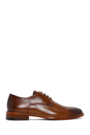Men's Tan Laced Leather Classic Shoes | Derimod Men's Tan Laced Leather Classic Shoes | Derimod