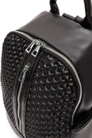 Women's Black Printed Backpack | Derimod Women's Black Printed Backpack | Derimod