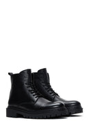 Men's Black Leather Boots | Derimod Men's Black Leather Boots | Derimod