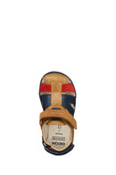 Geox Baby Boy Tan B S.Delhi B. A - Wax. Lea + Suede Strappy Sandals | Derimod Geox Baby Boy Tan B S.Delhi B. A - Wax. Lea + Suede Strappy Sandals | Derimod