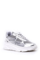 Kadın Gümüş Deri Sneaker | Derimod Kadın Gümüş Deri Sneaker | Derimod