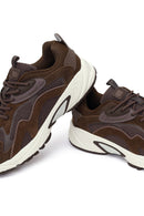 Male Brown Lace-Up Thick-Soled Leather Sneaker | Derimod Male Brown Lace-Up Thick-Soled Leather Sneaker | Derimod