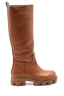 Women's Leather Thick Soled Boots | Derimod Women's Leather Thick Soled Boots | Derimod