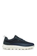 Geox Men's Navy Blue U Spherica A - Mesh + Nbk Synth Laced Fabric Sneakers | Derimod Geox Men's Navy Blue U Spherica A - Mesh + Nbk Synth Laced Fabric Sneakers | Derimod