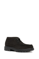 Geox Men's Brown Spherica Ec7 Lace-Up Suede Leather Boots | Derimod Geox Men's Brown Spherica Ec7 Lace-Up Suede Leather Boots | Derimod