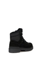 Geox Women's Black Nevegal Abx Suede Leather Boots | Derimod Geox Women's Black Nevegal Abx Suede Leather Boots | Derimod