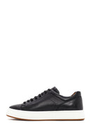 Men's Black Lace-up Leather Sneaker | Derimod Men's Black Lace-up Leather Sneaker | Derimod