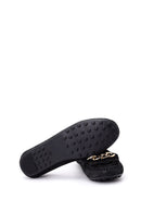 Black Women's Leather Ballerinas | Derimod Black Women's Leather Ballerinas | Derimod