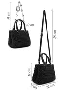 Kadın Siyah Uzun Askılı Kapitone Kol Çantası | Derimod Kadın Siyah Uzun Askılı Kapitone Kol Çantası | Derimod