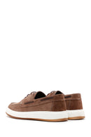 Men's Mink Lace-Up Suede Leather Casual Shoes | Derimod Men's Mink Lace-Up Suede Leather Casual Shoes | Derimod