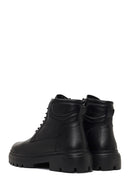 Male Black Zip Closure Leather Combat Boots | Derimod Male Black Zip Closure Leather Combat Boots | Derimod