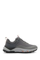 Skechers Men's Grey Lace-Up Fabric Sneakers | Derimod Skechers Men's Grey Lace-Up Fabric Sneakers | Derimod
