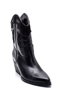 Women's Leather Heeled Cowboy Boots | Derimod Women's Leather Heeled Cowboy Boots | Derimod