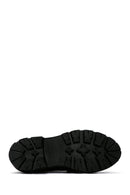 Kadın Siyah Tokalı Kalın Tabanlı Maskülen Loafer | Derimod Kadın Siyah Tokalı Kalın Tabanlı Maskülen Loafer | Derimod