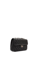 Women Black Long Strap Quilted Shoulder Bag | Derimod Women Black Long Strap Quilted Shoulder Bag | Derimod