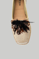 Kadın Hasır Detaylı Espadril Ayakkabı | Derimod Kadın Hasır Detaylı Espadril Ayakkabı | Derimod
