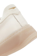 Alberto Guardiani Men's White New Era Lace-Up Leather Sneakers | Derimod Alberto Guardiani Men's White New Era Lace-Up Leather Sneakers | Derimod