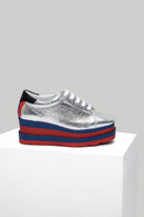 Yüksek Tabanlı Kadın Deri Sneaker | Derimod Yüksek Tabanlı Kadın Deri Sneaker | Derimod